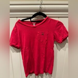 DIESEL Boys Size 10 Red Short Sleeve B Neck Tee Shirt